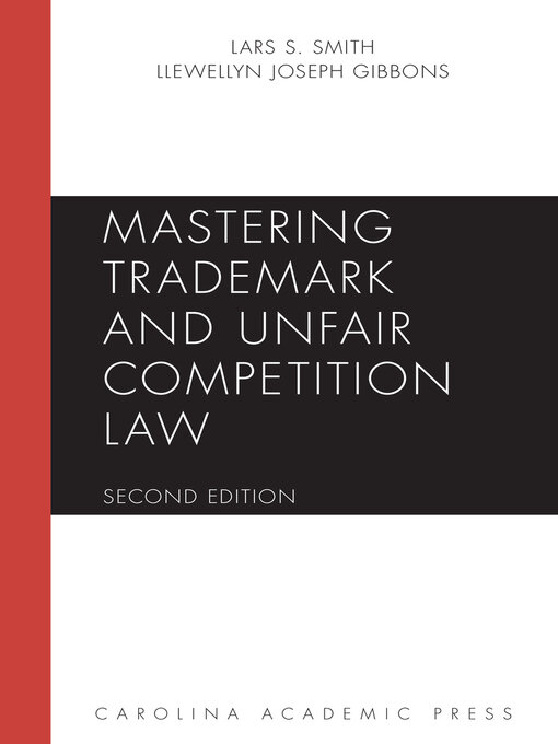 Title details for Mastering Trademark and Unfair Competition Law by Lars S. Smith - Wait list